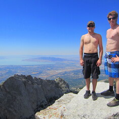 Keir and David, Lone Peak - July 2012