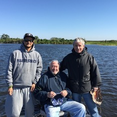 Justin (our guide on Okeechobee) with Dad and Jack, March 2017