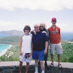 David, Sharon, Matt, and Mike in St. Thomas