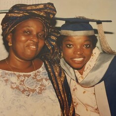 Mummy at Ronke's graduation