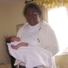 Grandma and her little valentine baby, Moyosore