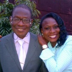 Dad and daughter Abosede