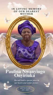Deaconess Paulina Nwanyiugo Onyiriuka (Nee Egesi)