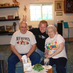 Grandma & Grandpa with Grandson Kenny Huskey.