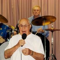 Daddy singing at Palm Springs Senior Center