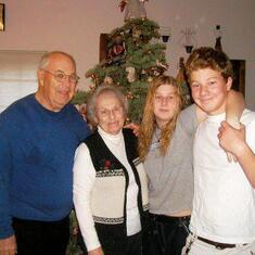 Grandpa and Grandma with Melody and Trevor