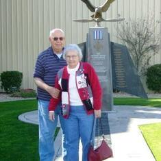 From B. Huskey - Mom & Dad visit the Palm Springs Air Museum