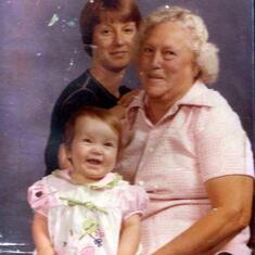 3 generations... Dee, her mother Cora & her oldest daughter Ranee