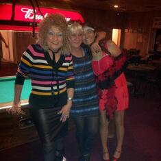 Dee on Halloween at VFW with friends Dallas & Pam..
