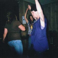 Dee dancing with her daughter Ranee and good friend Pam