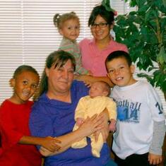 Dee with all her grandbabies
Macey Lyann
Joseph Andrew
Khristian Isaiah
Kourtney Lenee
Jacob Xavier