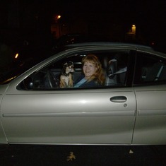 Deanne & Lucy Lu in New car 2007