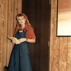 Deanne in Cracker Barrel uniform