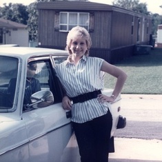 Deanne and her Volvo 1985