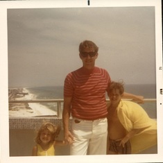 Deanne, Daddy, Jimmy - Panama City Beach, FL - June 1971