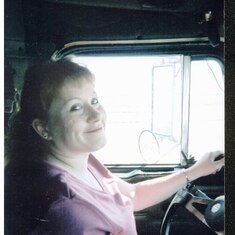 Deanne driving a big rig 2004