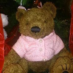 pink bear for Debby for christmas 2014