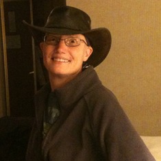 deb in cowgirl hat