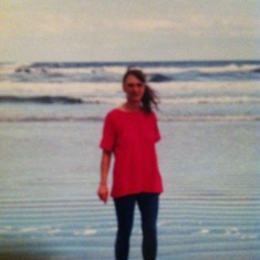 Debbie at Daytona Beach when her and I went to Florida