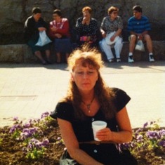 Debbie at Niagara Falls
