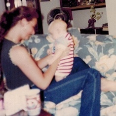 Aunt Deb with Little Robert in OK City 1981