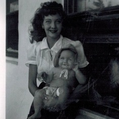 Both Beautiful Mother Elizabeth Faison and daughter Debra Lane Faison Hawaii 1951