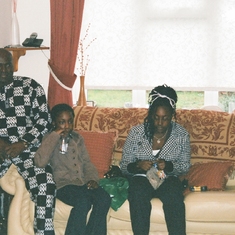 04 March 2007 - Chafford: Deji, Damilola, Sabrina, at Damifola's first birthday