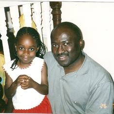 Deji with Simi Osisanya (his Godaugher)