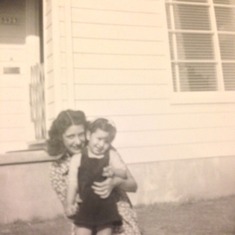 Grandma Martin (Myrtle) with mom (Della)