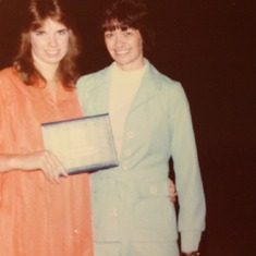 Mom (Della) and I (Cheryl) at my High School graduation