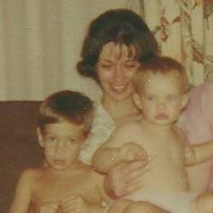 Mom (Della), Dwayne (oldest son) and myself (Cheryl)