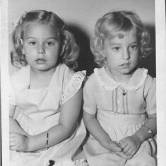 Della on the right and her sister, Donna.  