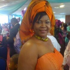 Delphine at Omolola Erondu's Wedding