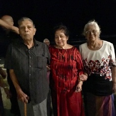 On one of our many family trips. The famous sarong night! 
