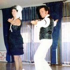 Denis and Ginny perform a Charleston, 1977