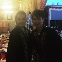 Denis with Elena Radionova