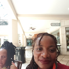 Mom and I Miami just chilling