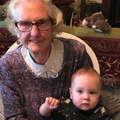 Denise with great grandchild Beckham