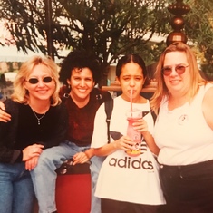 Dorain, Patty, April & Denise at Disneyland