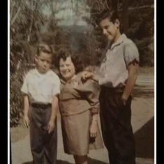 Dennis his Mom and brother Phil