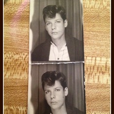 DENNIS IN A PHOTO BOOTH (Thank you Brandi for sharing this photo)
