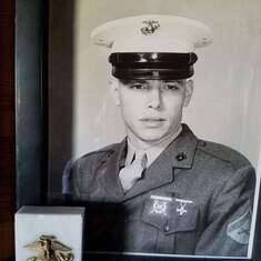Dennis as a young Marine. he was so proud to be a Marine.