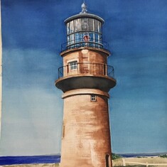 Lighthouse watercolor