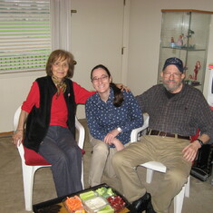 Dennis with his wife Akiko and me at my apartment