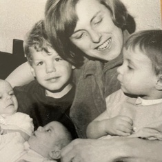 Derry with her four kids