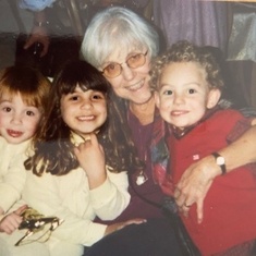 Derry with three of her grandkids