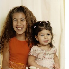 Deven & little sister Kalena 2003