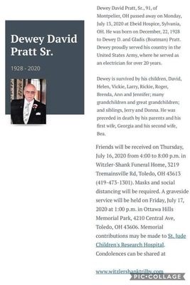 Dewey David Pratt