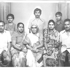 Ammaji with sons and grandchildren
