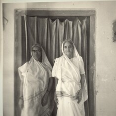 Ammaji with her sister - Asha Mausi (known to me as Mujaffarnagar Wali Mausiji) - Vijaynagar, Meerut - our last happy home together in India
